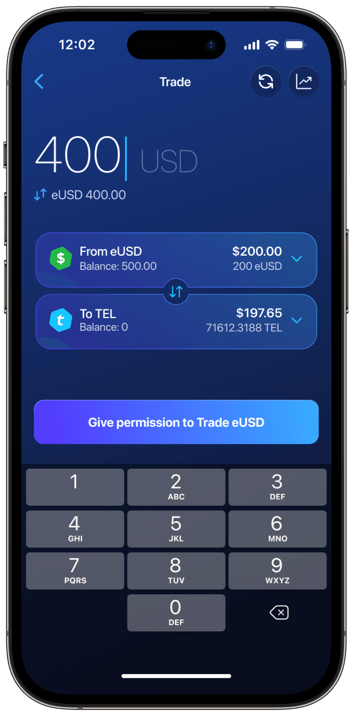 Spend, send, or use on-chain